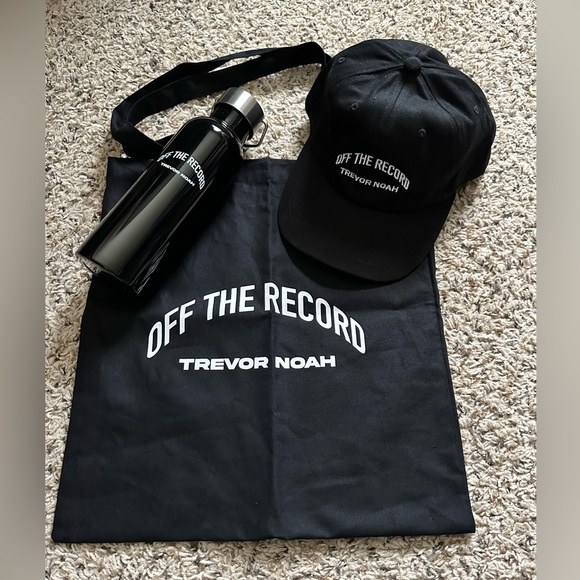 Trevor Noah Other - Trevor Noah Off The Record tote bag, hat & water bottle